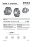 Montage- und Betriebshinweise Installation and operating instructions