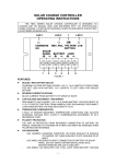 SOLAR CHARGE CONTROLLER OPERATING INSTRUCTIONS