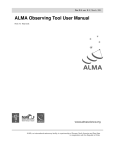 ALMA Observing Tool User Manual