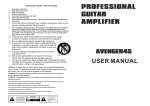 PROFESSIONAL GUITAR AMPLIFIER USER MANUAL