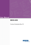 User Manual MIOS-5250