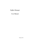ZigBee Manager User Manual