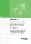 User Manual IPPC-9151G IPPC-9171G