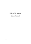 USB to PS2 Adapter User's Manual