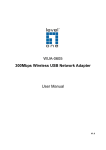 WUA-0605 300Mbps Wireless USB Network Adapter User Manual