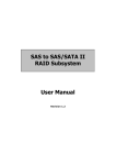 SAS to SAS/SATA II RAID Subsystem User Manual