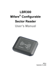 LBR300 Mifare Configurable Sector Reader User's Manual