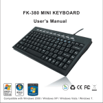 User's Manual FK-380 MINI KEYBOARD