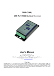 TRP-C08U User's Manual