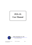 PEX-1X User Manual - Soliton Technologies CO., LTD.