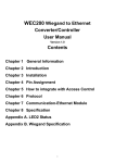 WEC200 Wiegand to Ethernet Converter/Controller User Manual