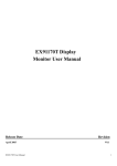 EX91170T Display Monitor User Manual