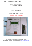 WTRFM WRITER USER MANUAL VERSION 0.0.1. (2006/4)