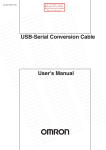 USB-Serial Conversion Cable User's Manual