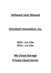 Software User Manual Omnitech Innovation, Inc. My Cloud Storage