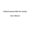 2.4GHz Presenter With File Transfer User's Manual