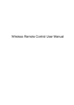 Wireless Remote Control User Manual