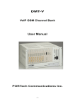 VoIP GSM Channel Bank User Manual