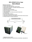 BPU-350SATA Drive Cage User's Manual