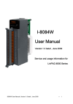 I-8084W User Manual