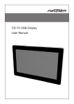 CD-70 USB Display User Manual
