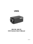 UM-100, UM-101 CCD Camera User's Manual