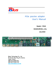 PCIe passive adapter User's Manual