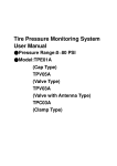 Tire Pressure Monitoring System User Manual