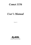 Comet 3356 User's Manual