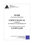 FEMB USER'S MANUAL LS