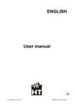 ENGLISH User manual - HT