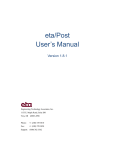 eta/Post 1.8.1 User's Manual