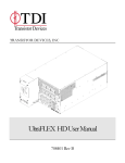 UltraFLEX HD User Manual