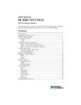 NI ISM-7411/7412 User Manual