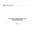 Transmission Register CAISO & PTO General User Manual