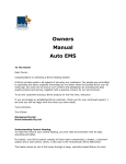 Owners Manual Auto EMS