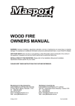WOOD FIRE OWNERS MANUAL
