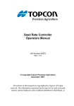 Seed Rate Controller Operators Manual