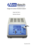 1637 Mk II Oxygen & Carbon Dioxide Analyser Operators Manual