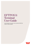 EFTPOS 1i Terminal User Guide