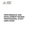 performance and development review- professional staff