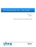 PCS Clinical Audit Tool – User Guide