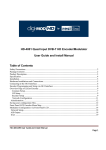 HD-4001 Quad Input DVB-T HD Encoder/Modulator User Guide and