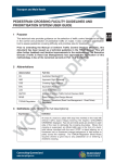 Pedestrian crossing facility guidelines and prioritisation system user