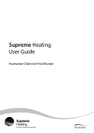 Supreme Heating User Guide