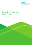 Provider Registration User Guide