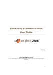 Third Party Provision of Data User Guide