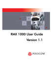 RMX 1000 User Guide Version 1.1 - Support