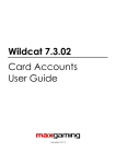 Wildcat 7.3.02 Card Accounts User Guide