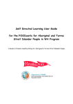 Self Directed Learning User Guide for the FOODcents for Aboriginal